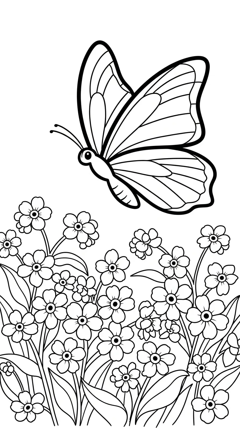 imprimer coloriage Myosotis