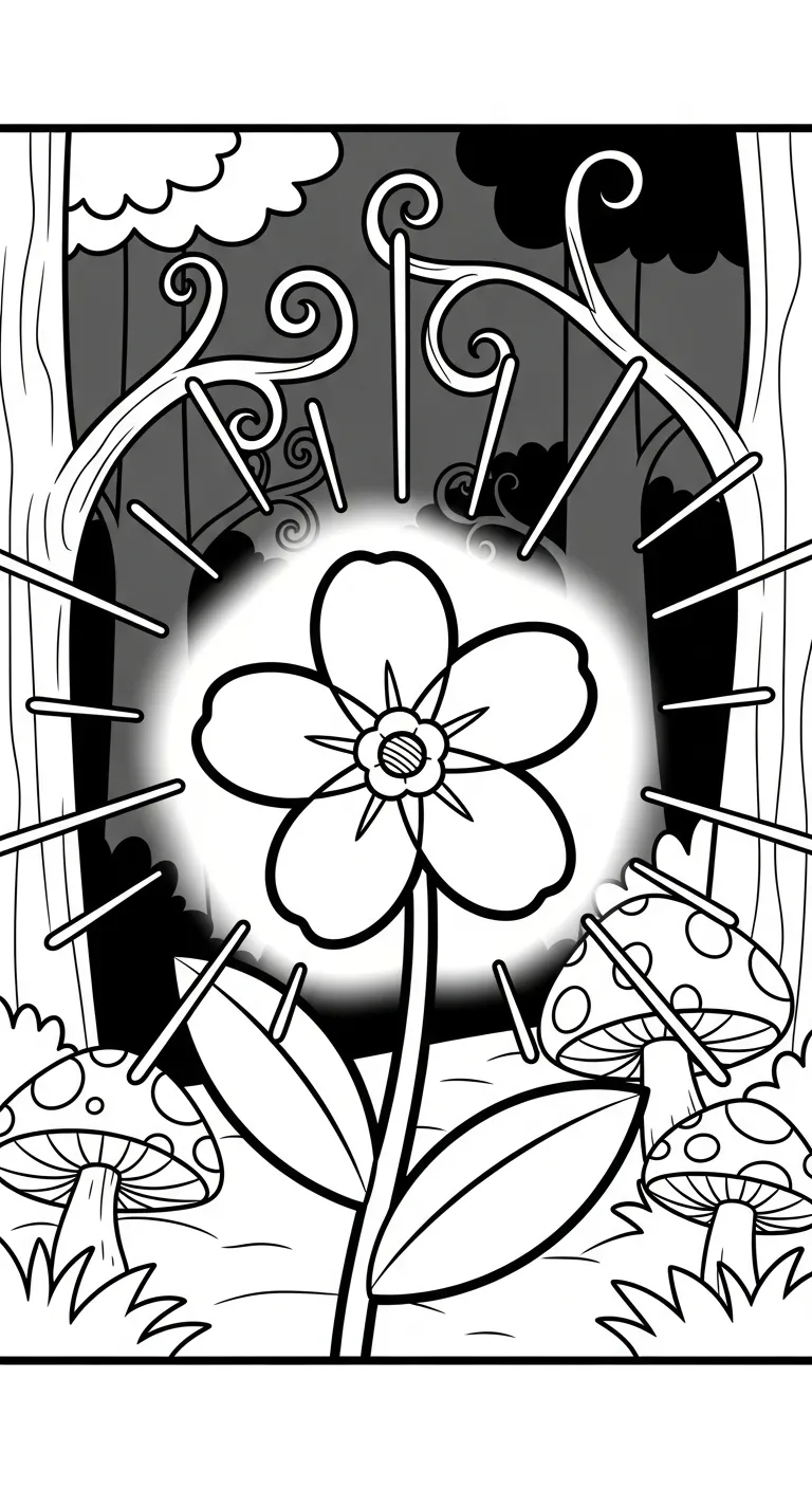coloriage Myosotis educatif pour enfant