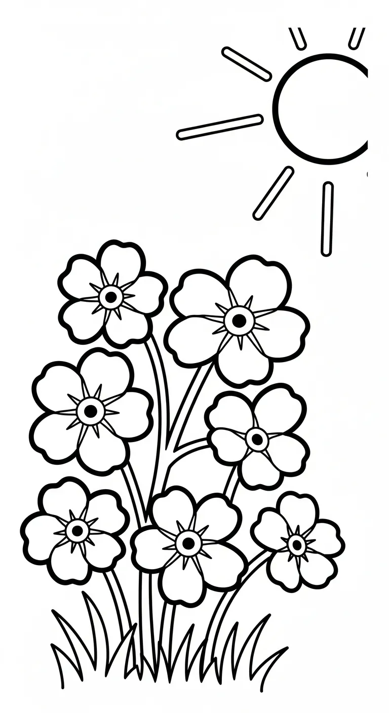 coloriage Myosotis à imprimer pdf gratuit