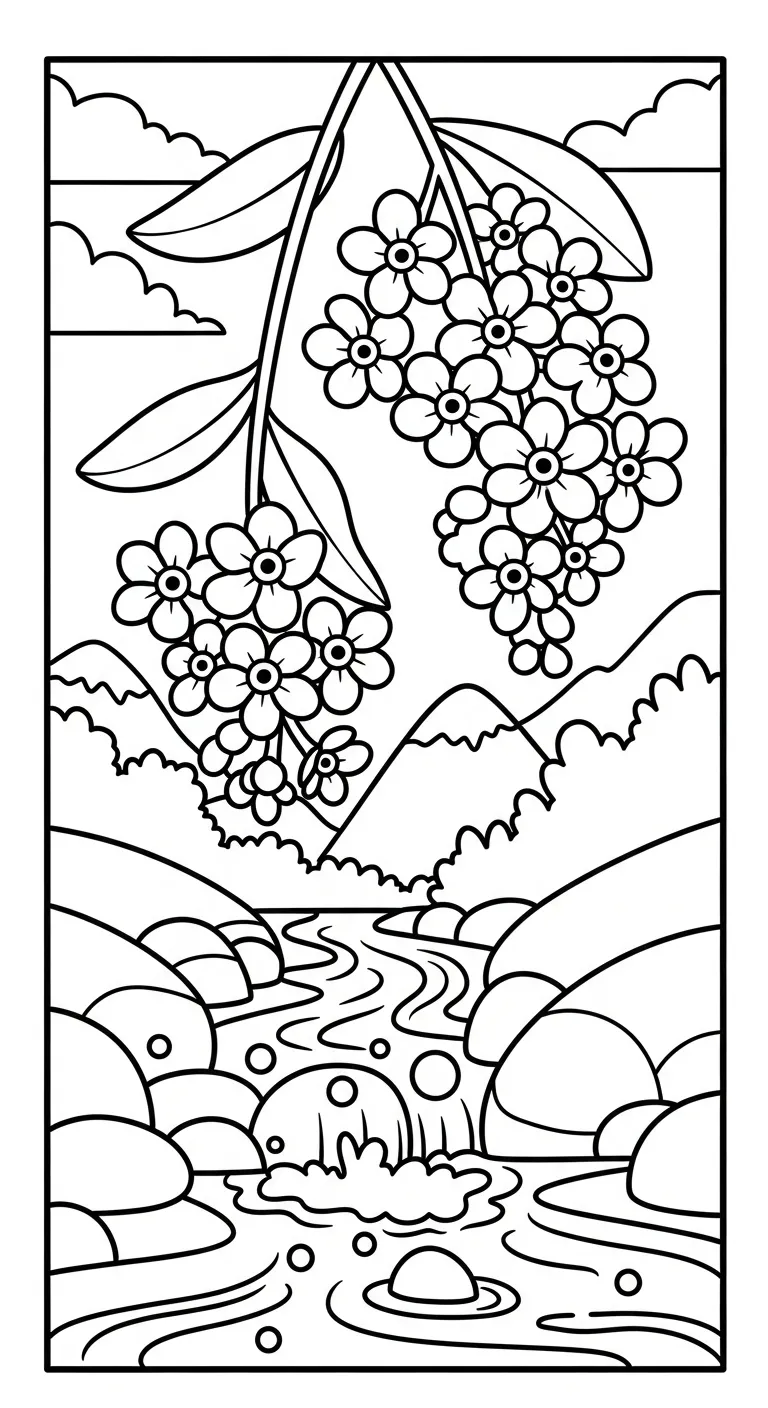 coloriage Myosotis à imprimer