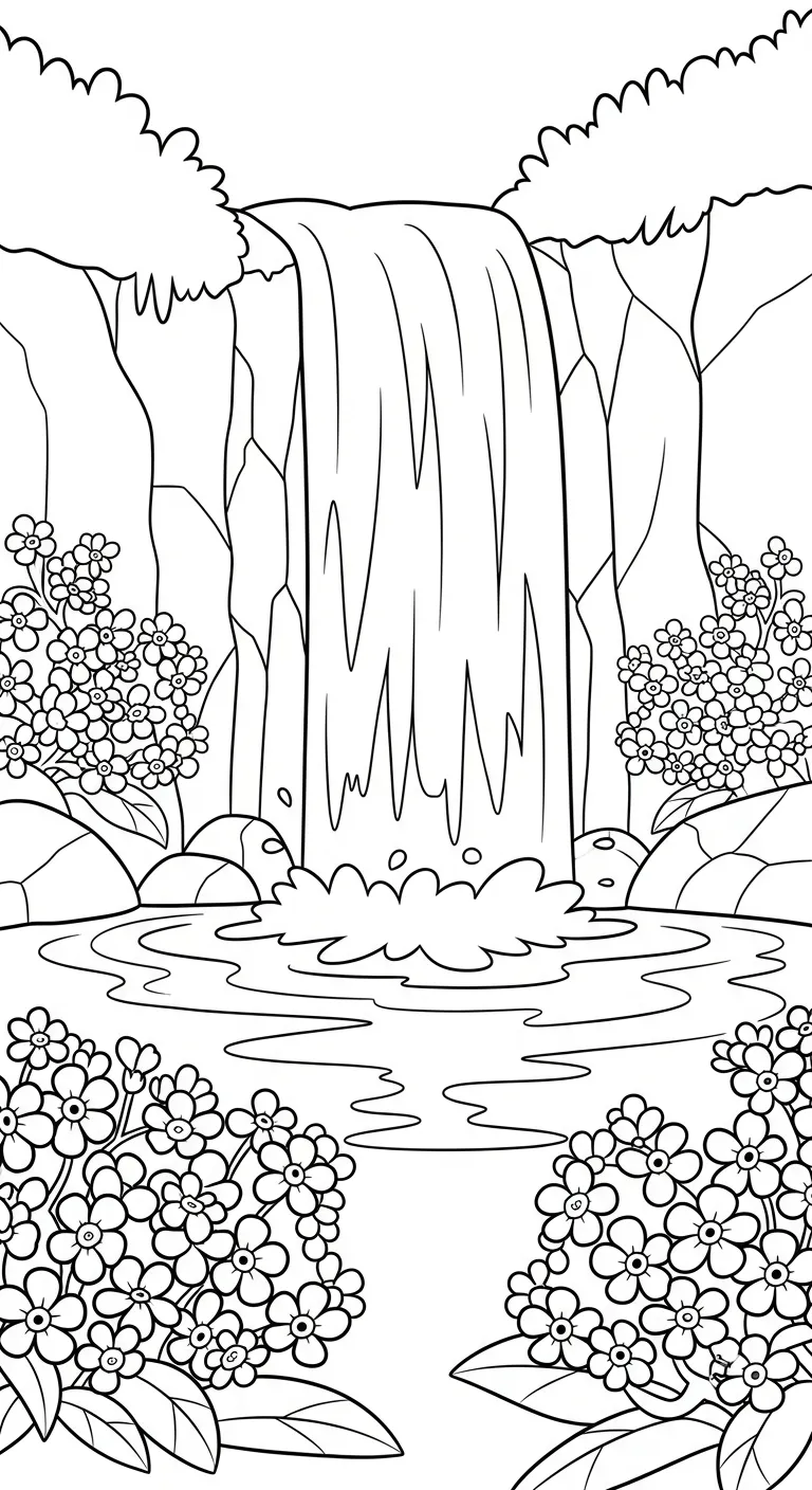 coloriage Myosotis à imprimer a4 1