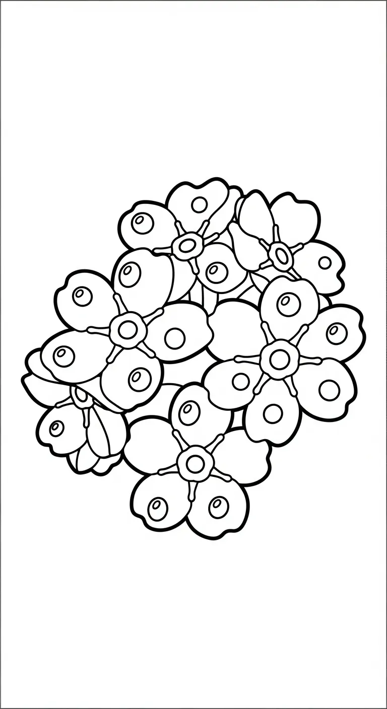 coloriage Myosotis pour primaire