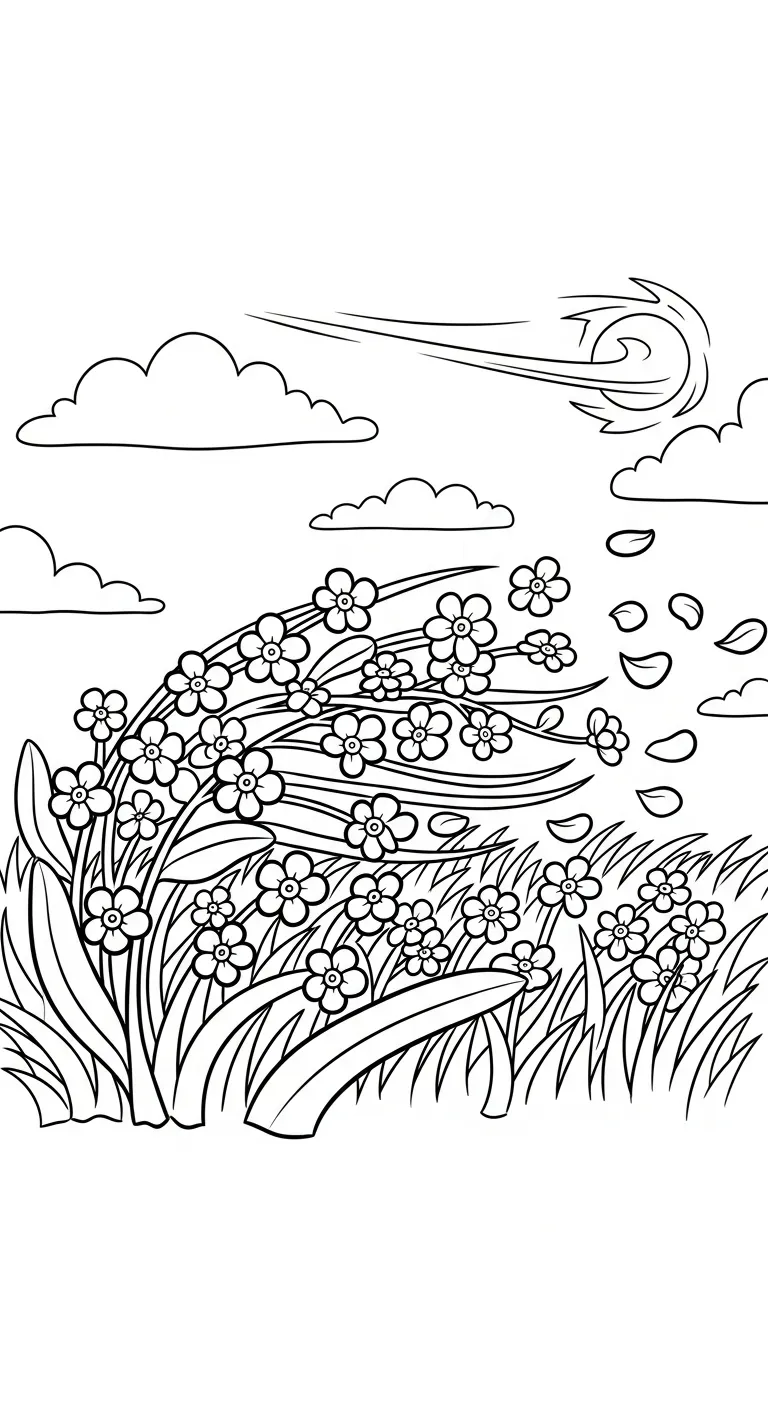 coloriage Myosotis a imprimer gratuitement