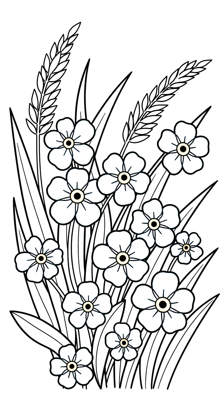 imprimer coloriage Myosotis 1