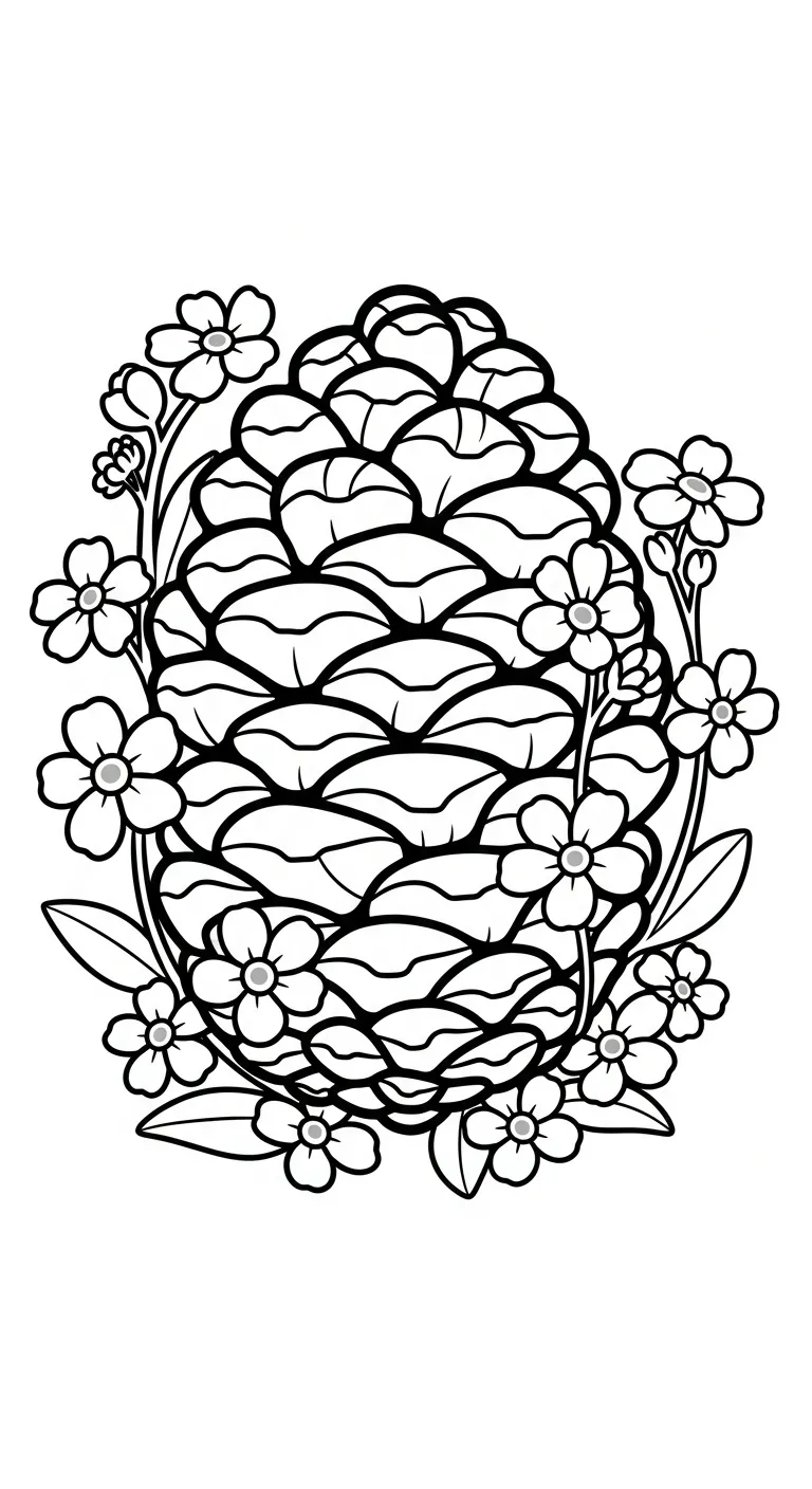 coloriage Myosotis à imprimer pour enfant de 6 ans