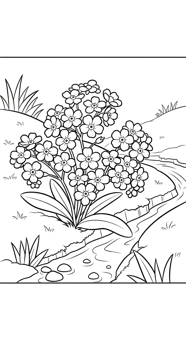 coloriage Myosotis à imprimer pdf
