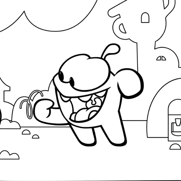 Coloriage Om Nom Stories