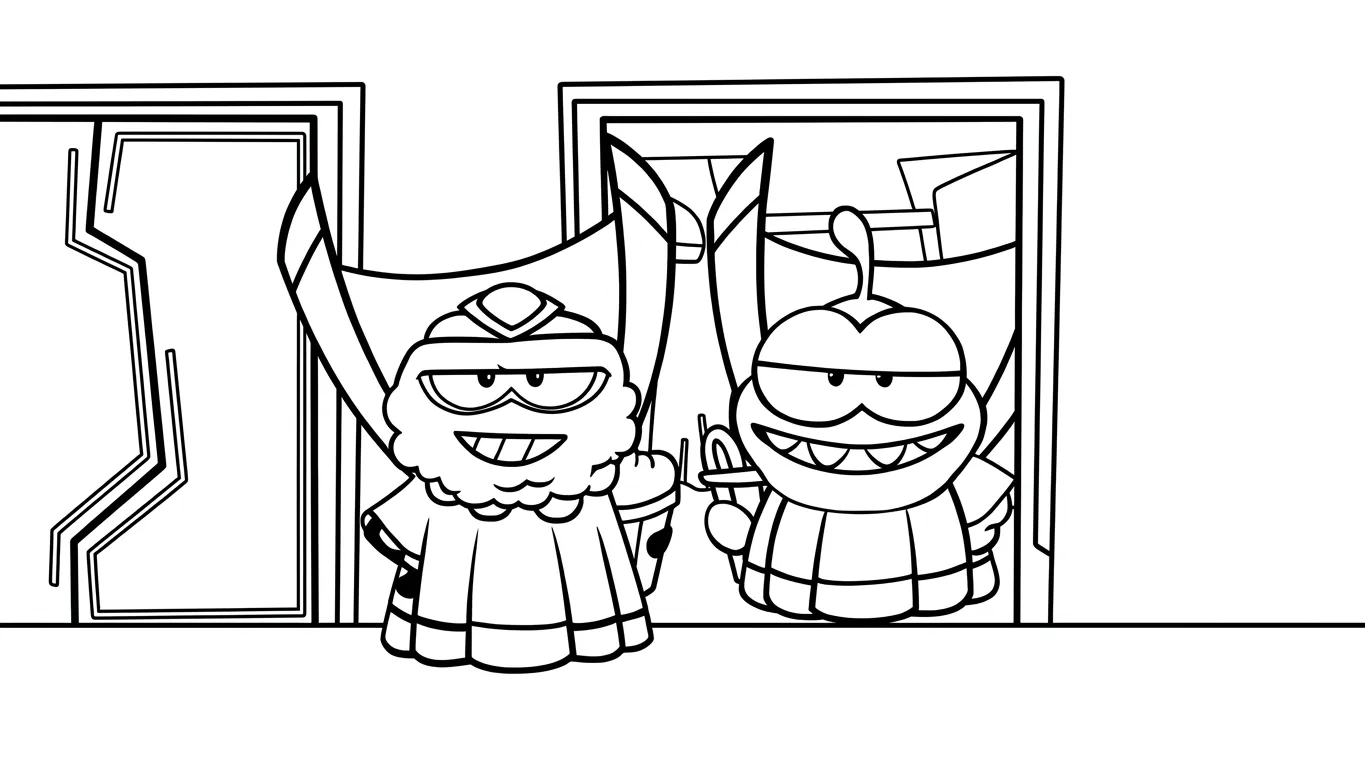 coloriage Om Nom Stories pour enfants à télécharger