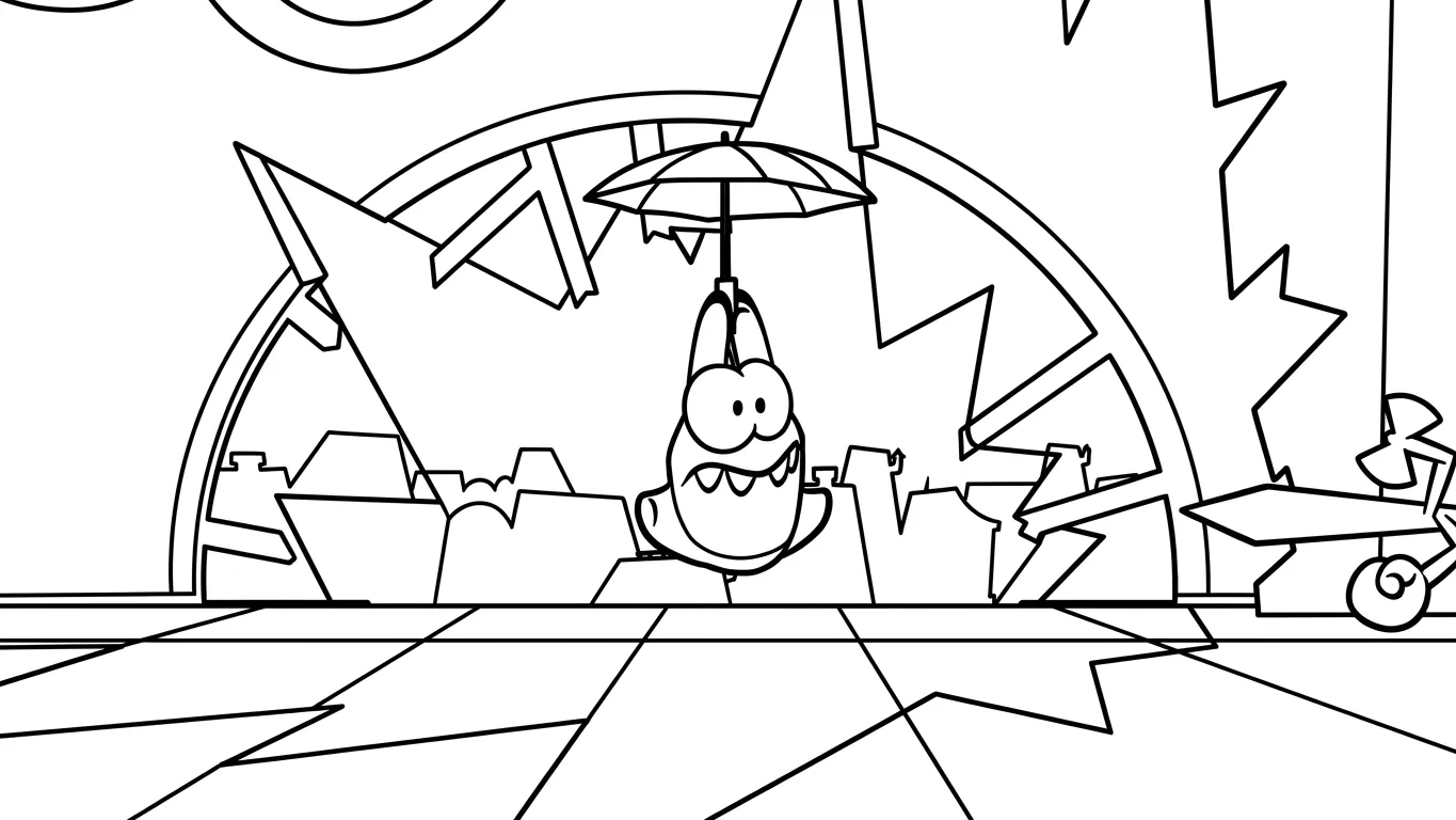 coloriage Om Nom Stories en ligne
