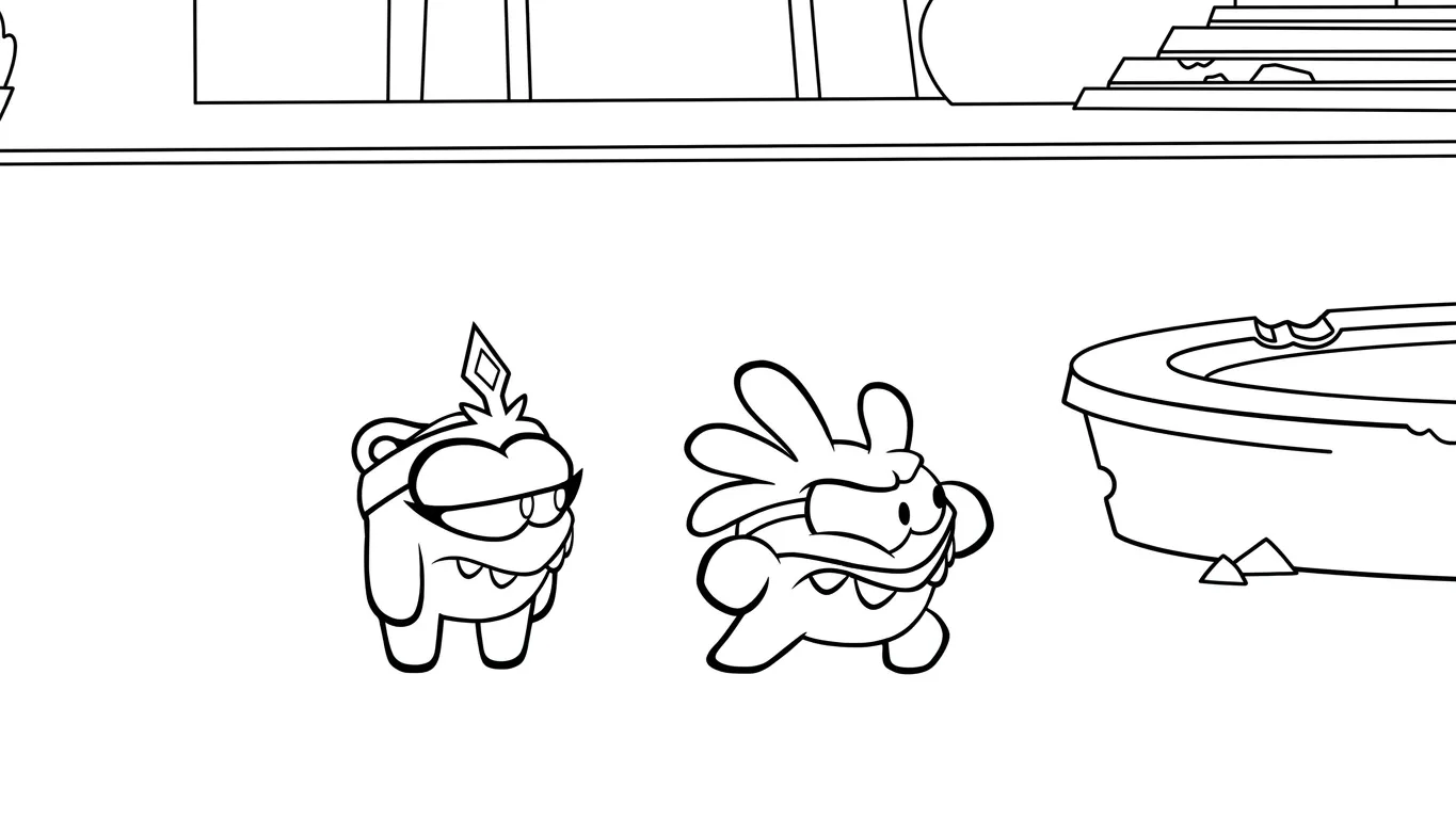coloriage Om Nom Stories de pour enfants