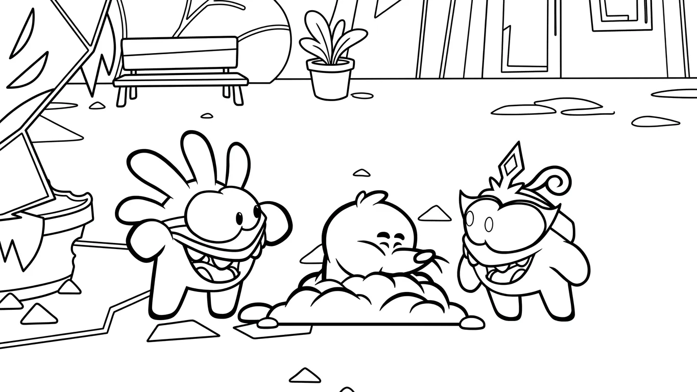 coloriage Om Nom Stories gratuit en ligne