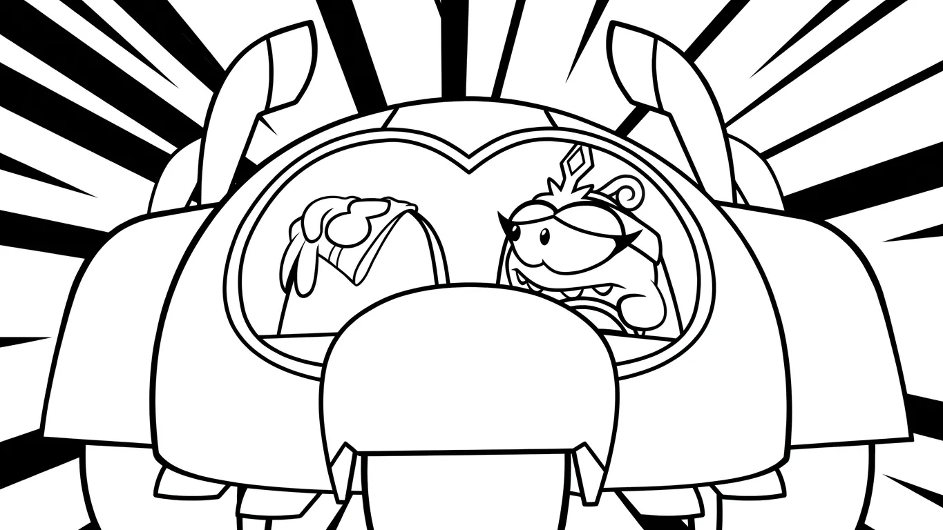 coloriage Om Nom Stories pour enfant de 8 ans