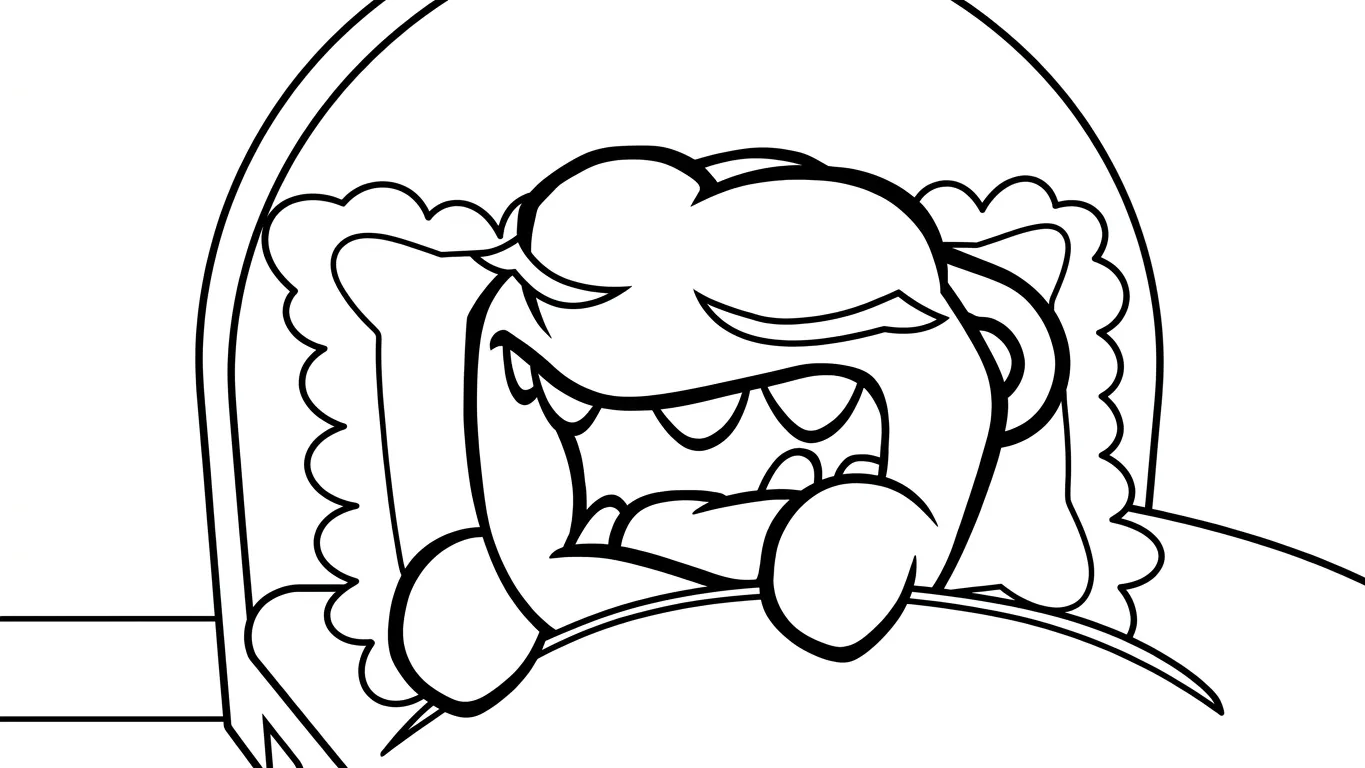 coloriage Om Nom Stories gratuit pour enfants