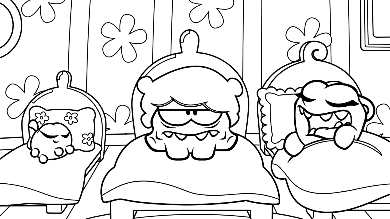 coloriage Om Nom Stories pour enfant gratuit