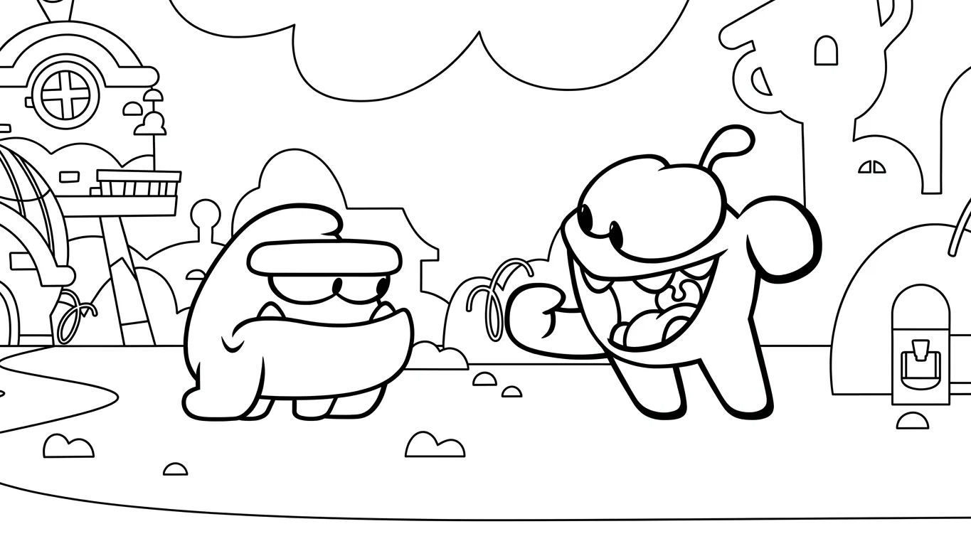 télécharger coloriage Om Nom Stories gratuit