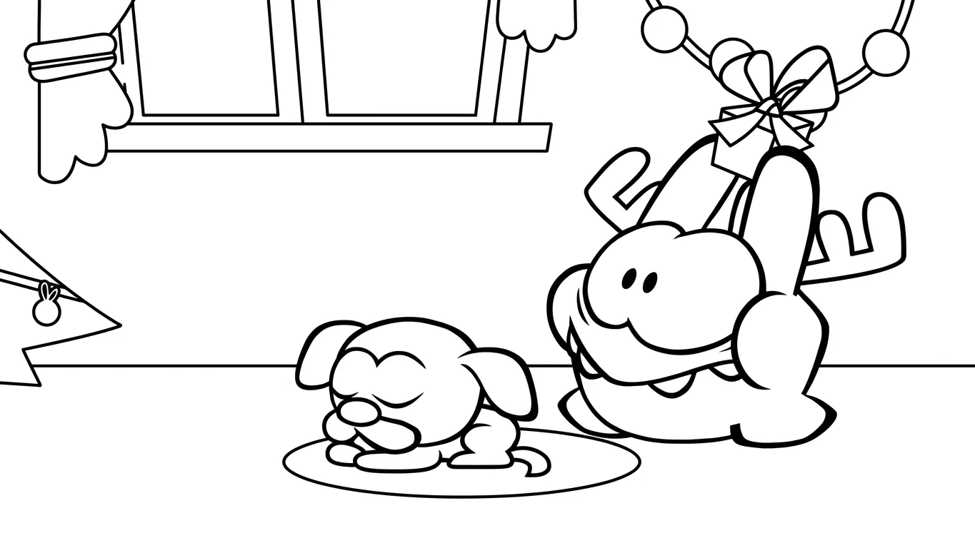 coloriage Om Nom Stories à imprimer pour enfant de 12 ans 1