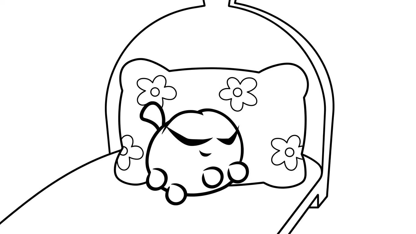 coloriage Om Nom Stories a imprimer