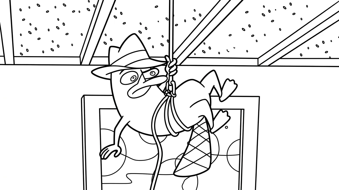 coloriage Phineas and Ferb d'enfant a imprimer