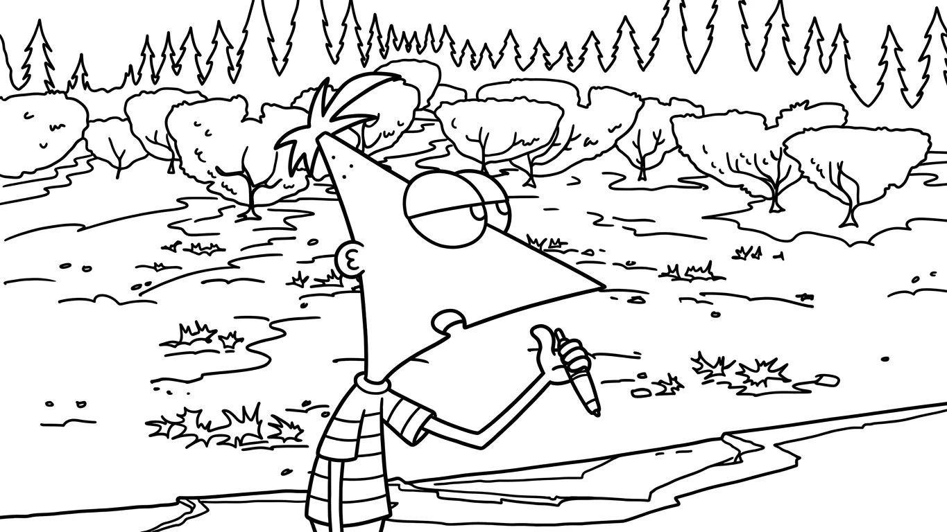 coloriage Phineas and Ferb pour enfant de à imprimer