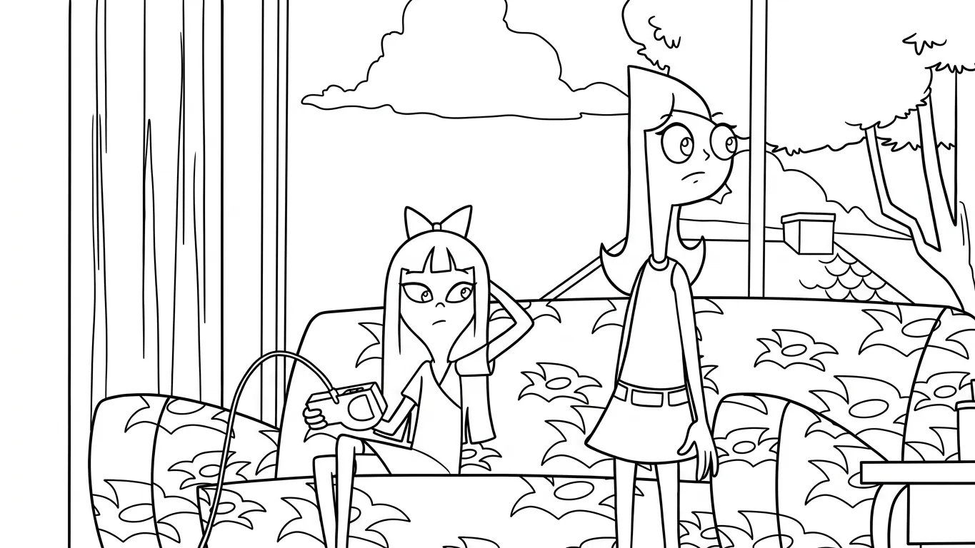 imprimer coloriage Phineas and Ferb pour enfant
