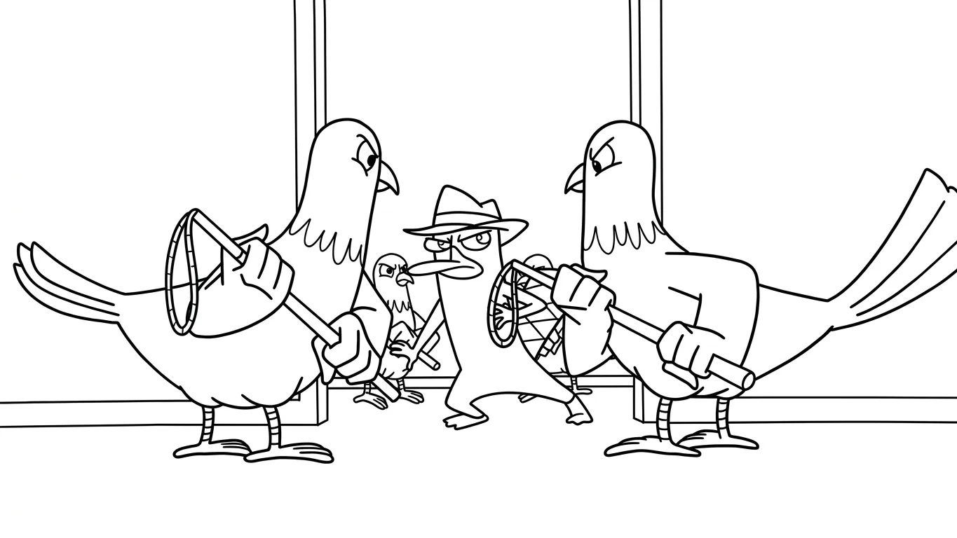 coloriage Phineas and Ferb à imprimer gratuit