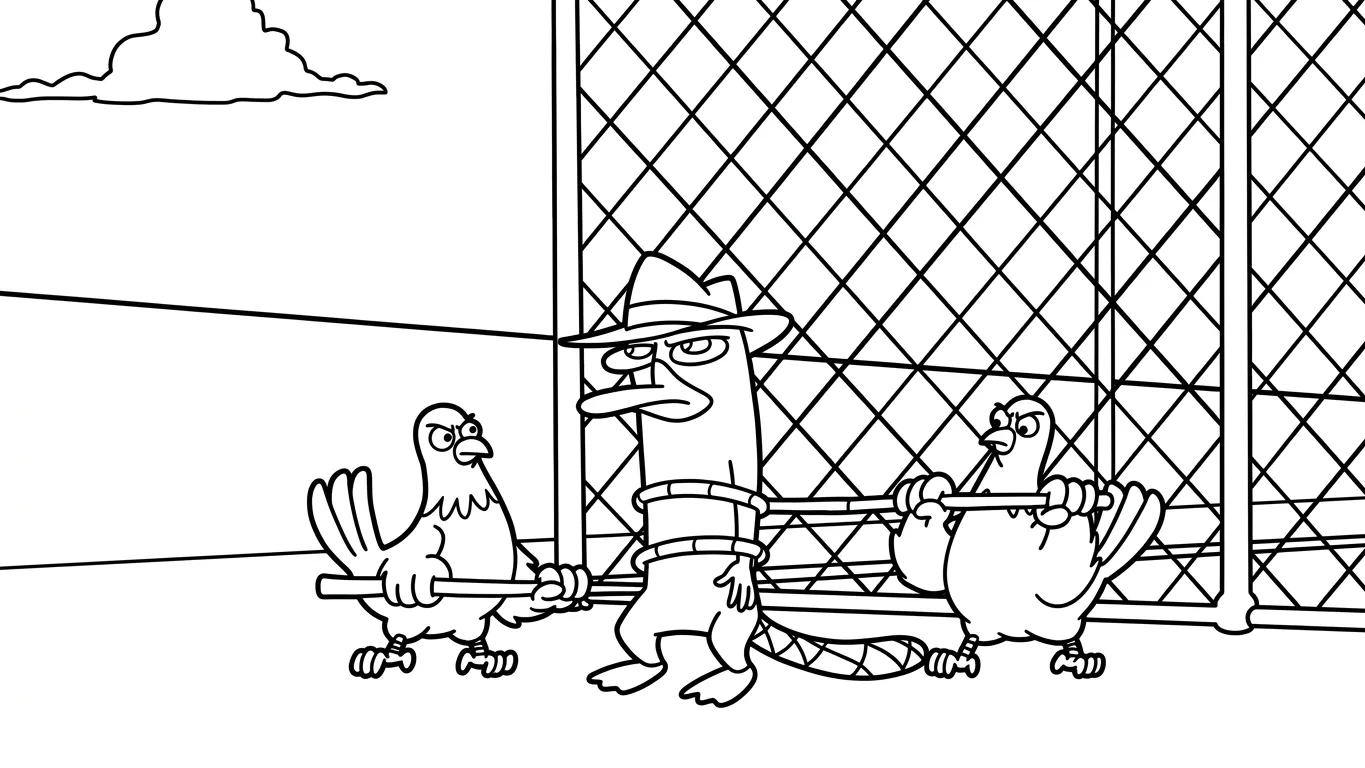 coloriage Phineas and Ferb pour enfants