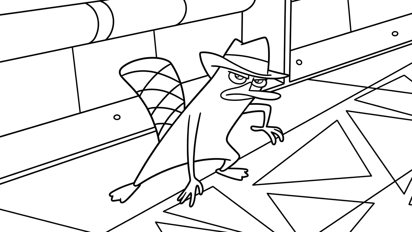 coloriage Phineas and Ferb a imprimer gratuit 2