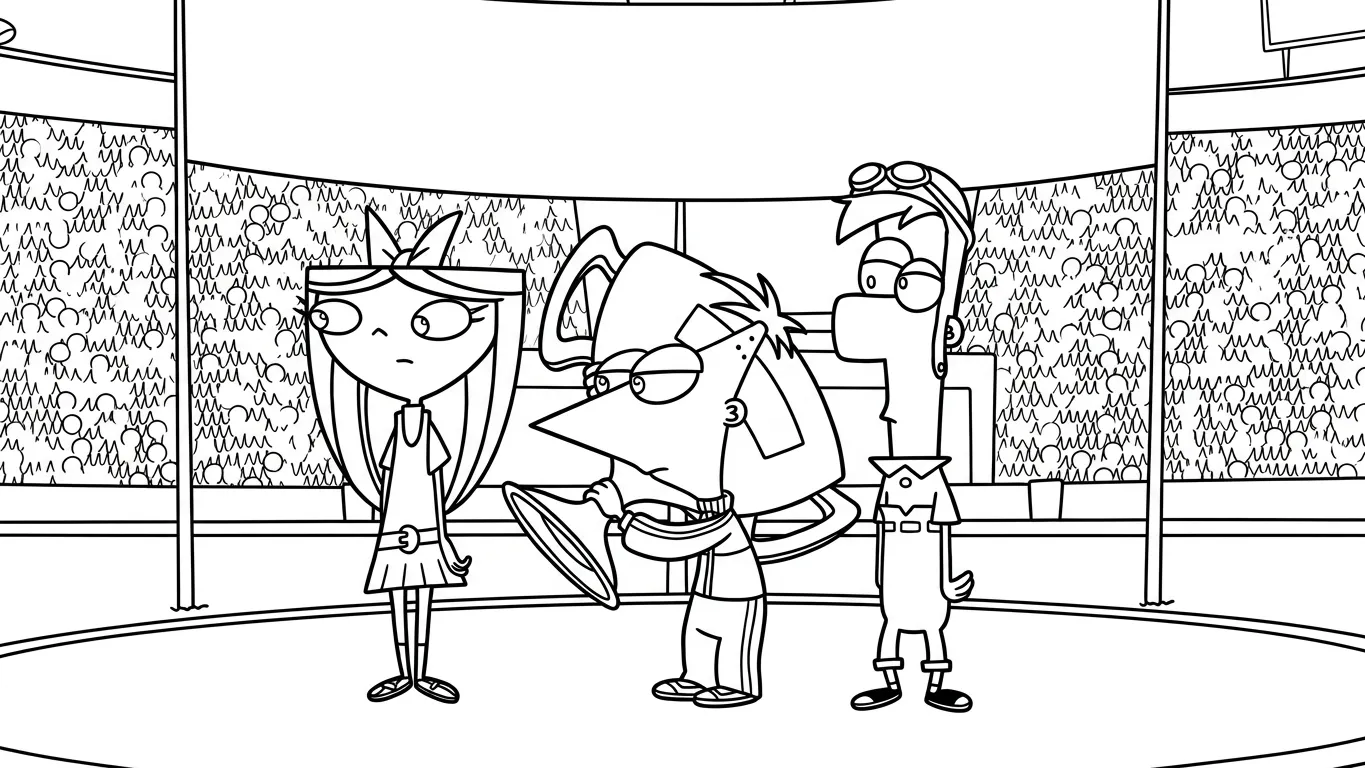 coloriage Phineas and Ferb a telecharger