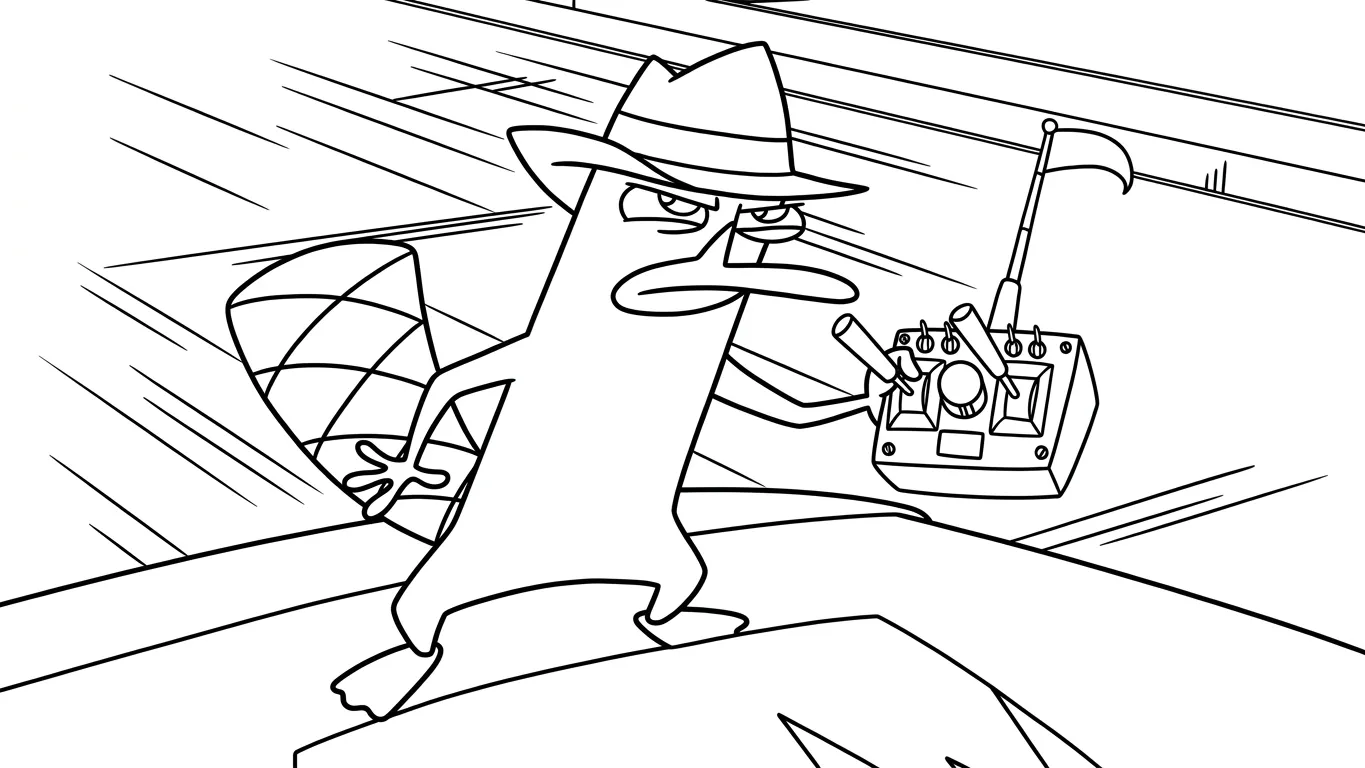 coloriage Phineas and Ferb à imprimer pour enfant de 12 ans