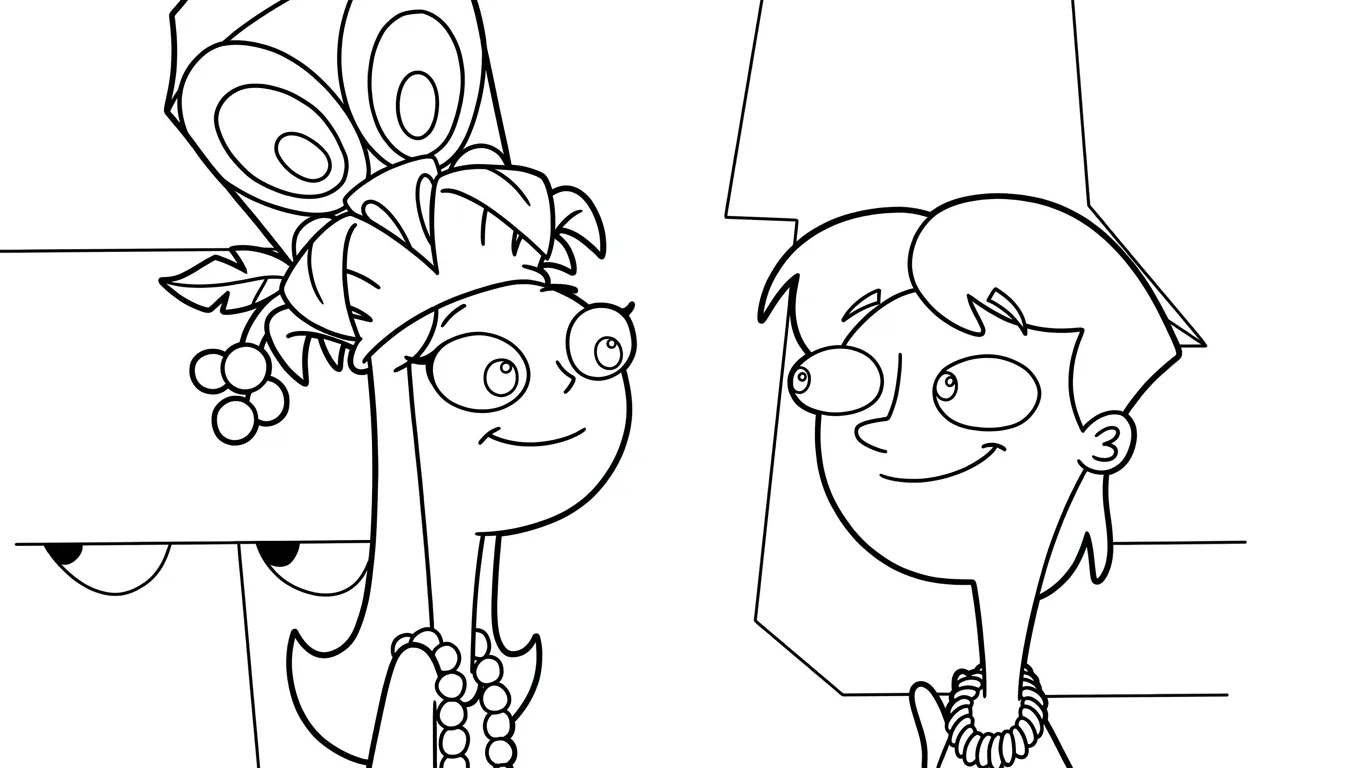 coloriage Phineas and Ferb pour bebe a imprimer