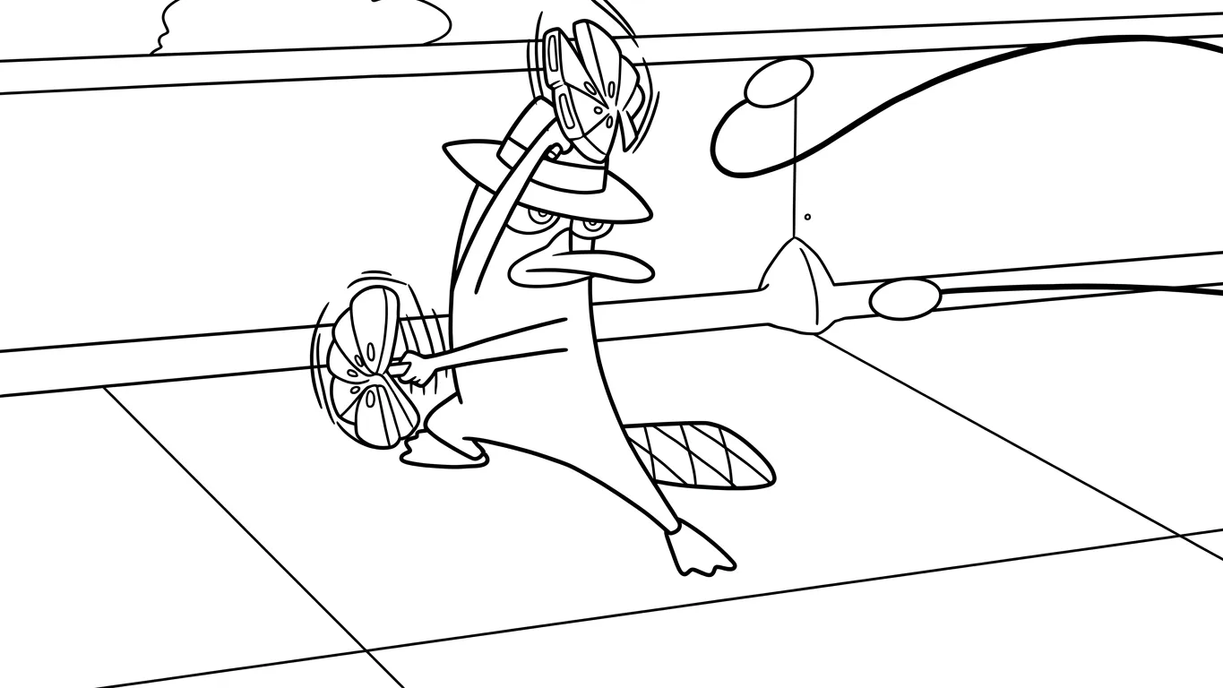 coloriage Phineas and Ferb à imprimer pour enfant de 10 ans