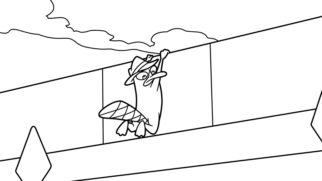 coloriage Phineas and Ferb a imprimer 1