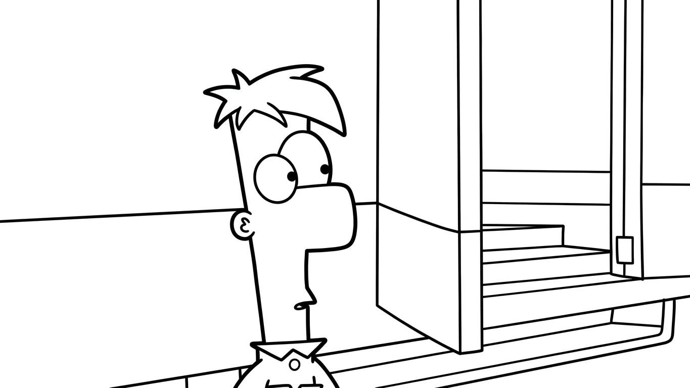coloriage Phineas and Ferb gratuit à imprimer