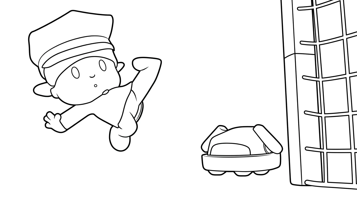 coloriage Pocoyo pour enfants a imprimer
