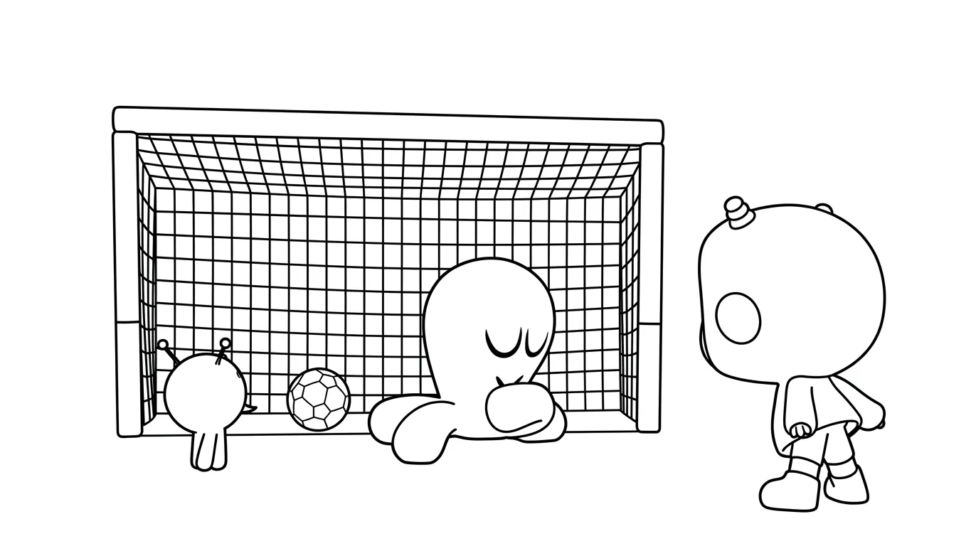 coloriage Pocoyo pour enfant à imprimer