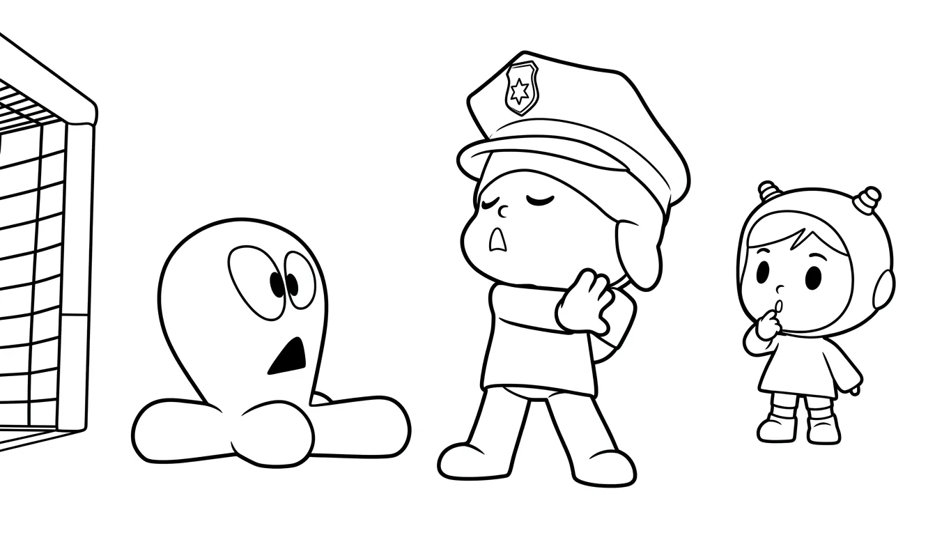 imprimer coloriage Pocoyo pour enfant