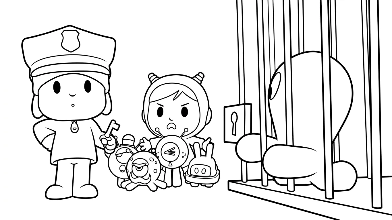 coloriage Pocoyo a imprimer gratuitement