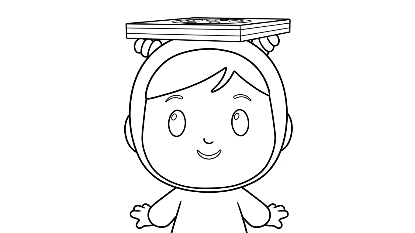 coloriage Pocoyo et apprentissage 1