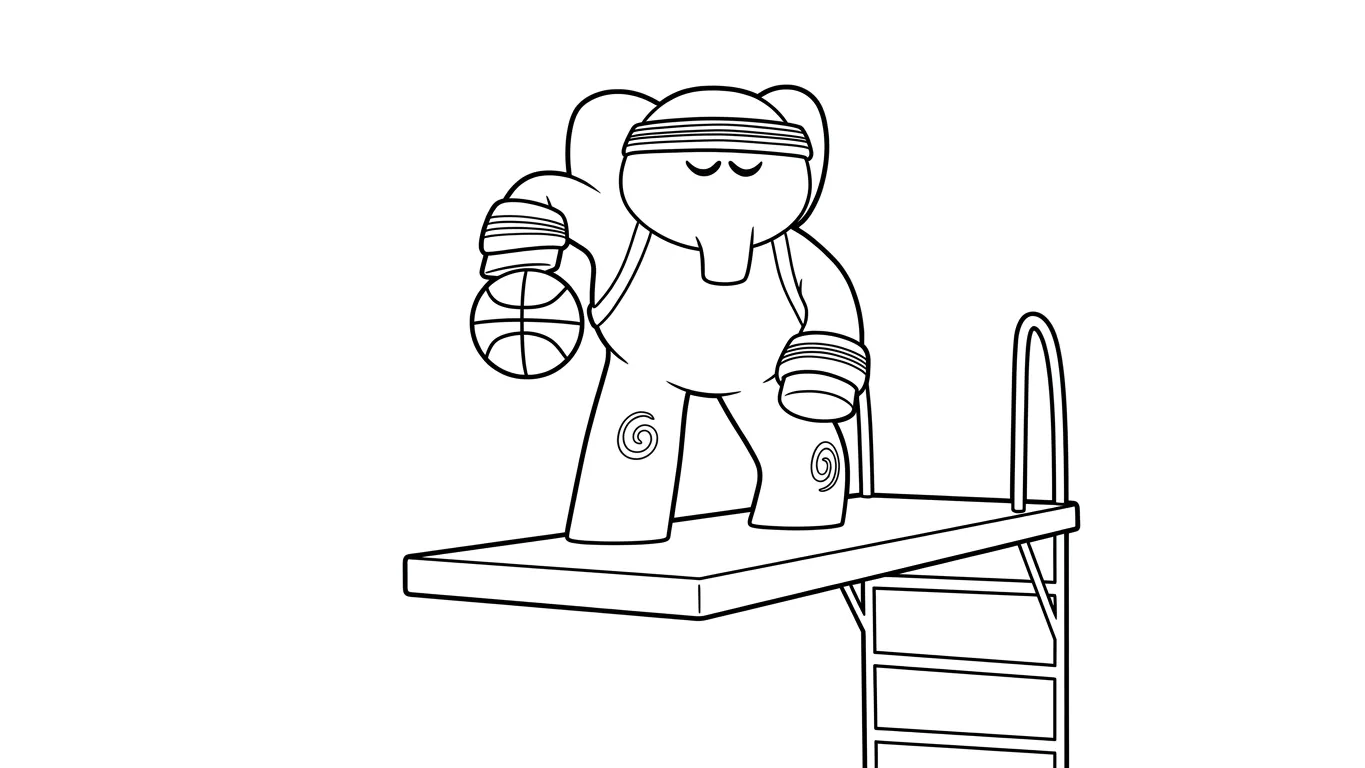 coloriage Pocoyo et dessin a imprimer