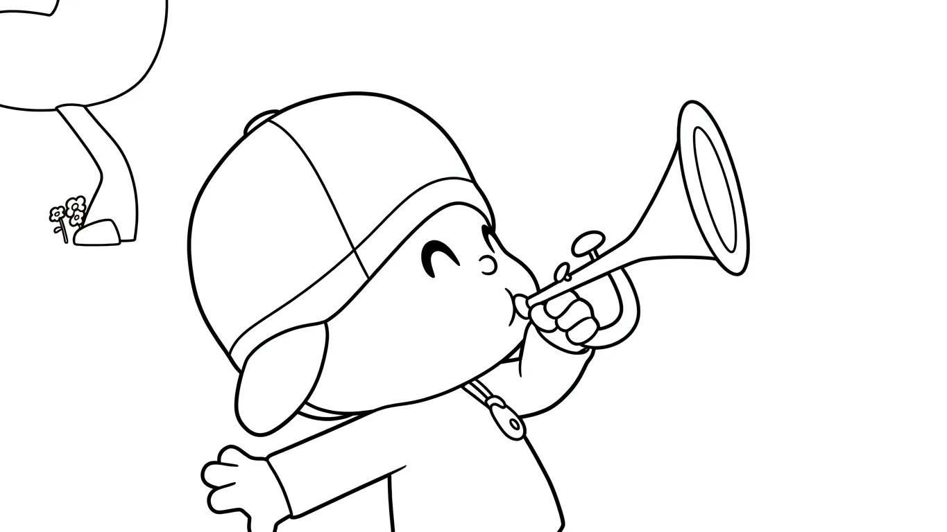 coloriage Pocoyo à imprimer gratuitement pdf