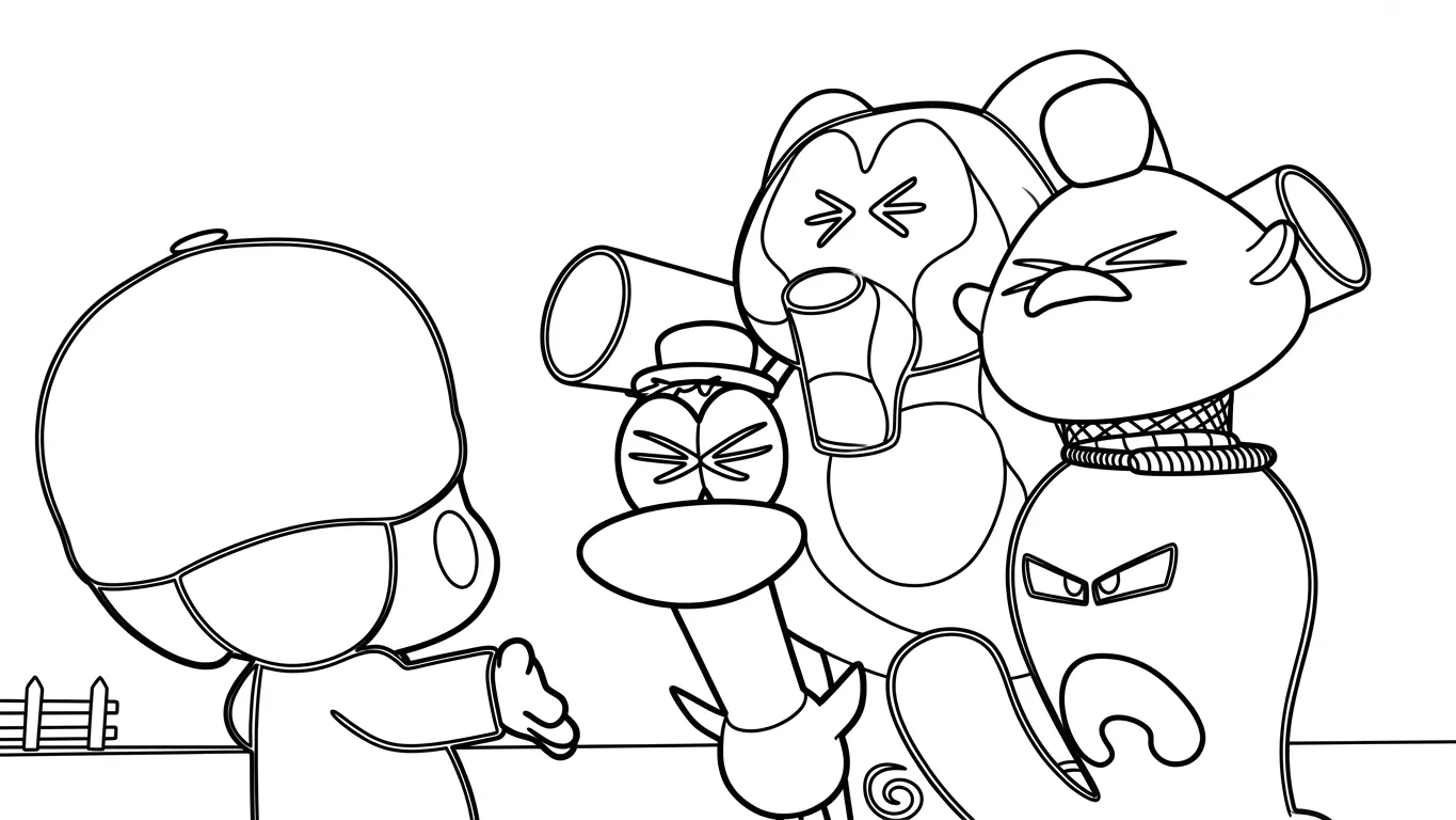 coloriage Pocoyo pour enfant gratuit