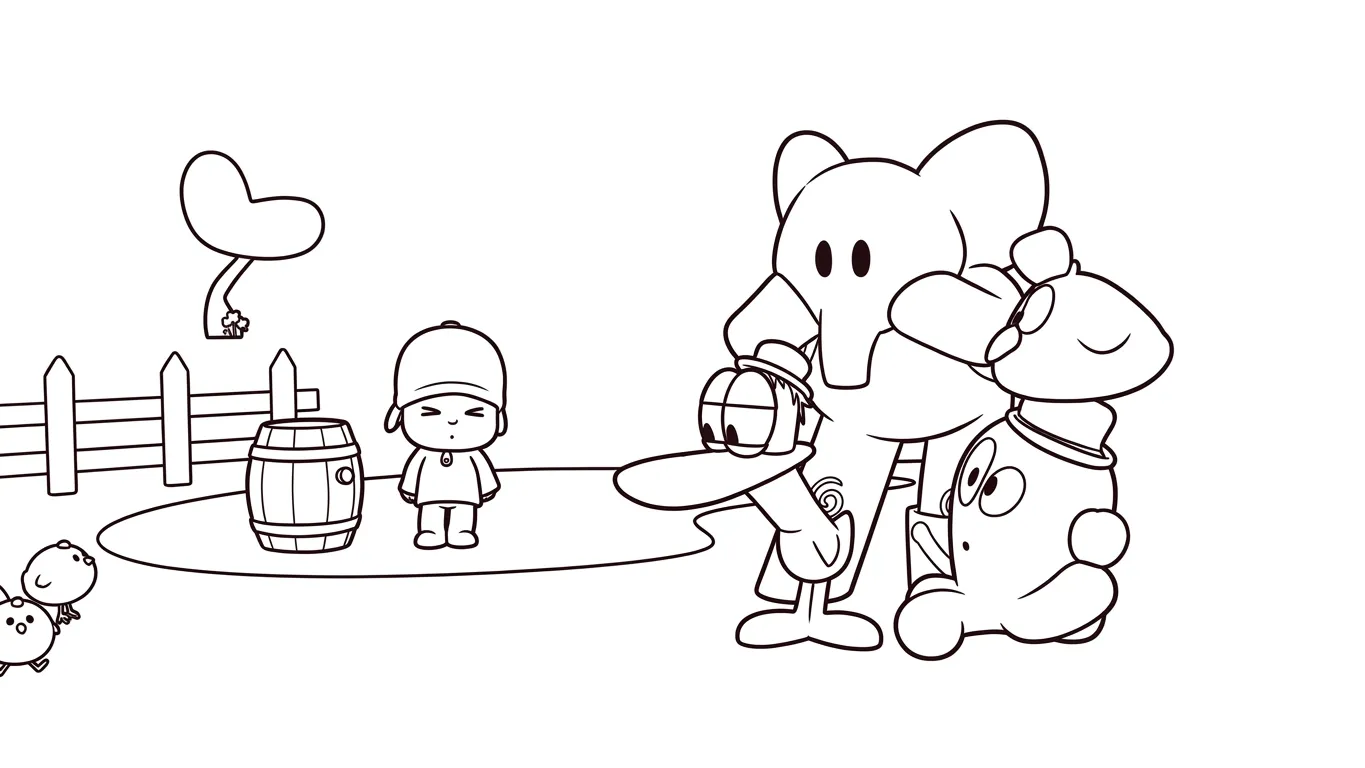 coloriage Pocoyo en ligne pour enfant