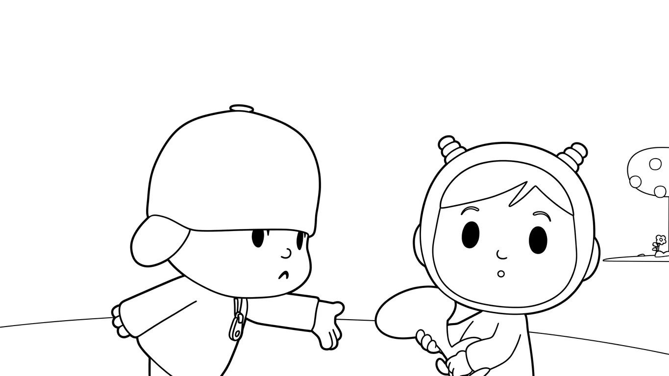 coloriage Pocoyo à imprimer pour enfants 2