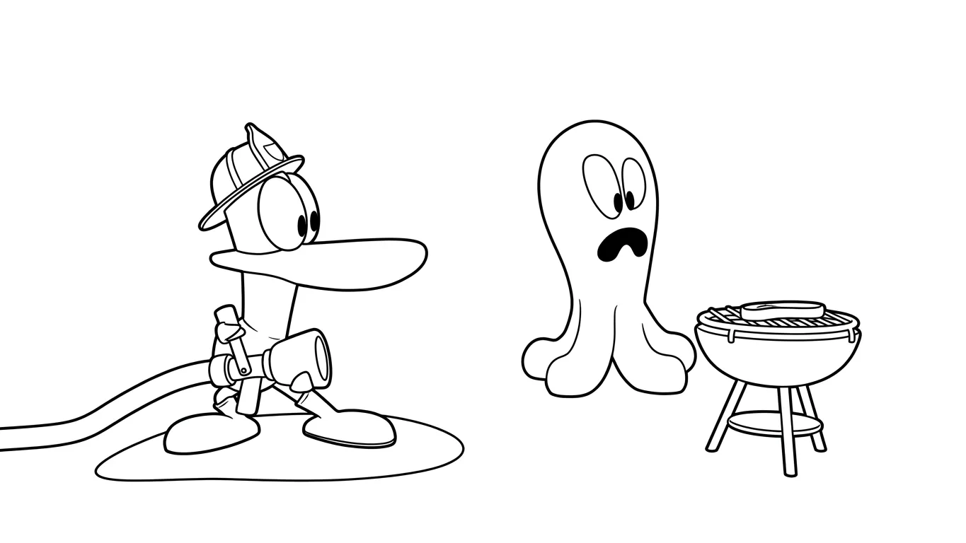 coloriage Pocoyo gratuit 1