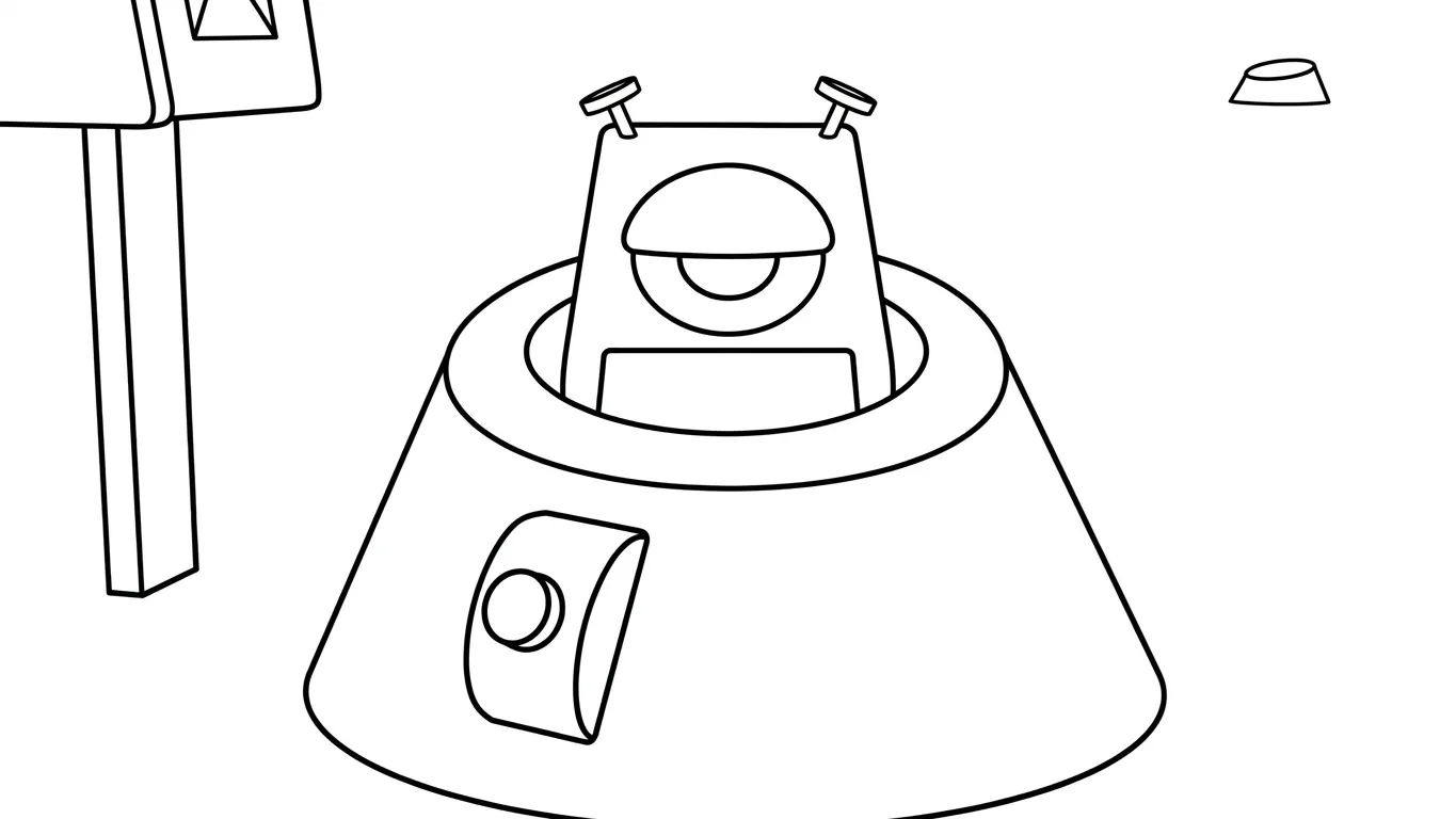 coloriage Pocoyo pour enfant à imprimer 1