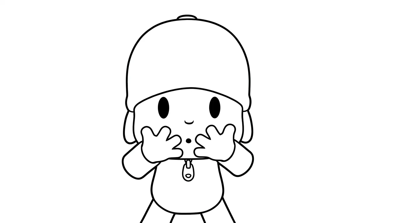 imprimer coloriage Pocoyo 1