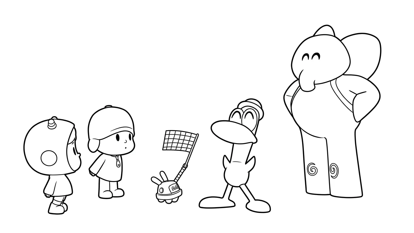 coloriage Pocoyo en ligne pour enfant 1