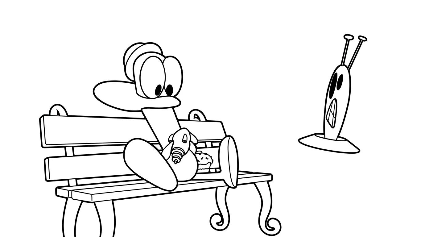 coloriage Pocoyo à imprimer a4 1