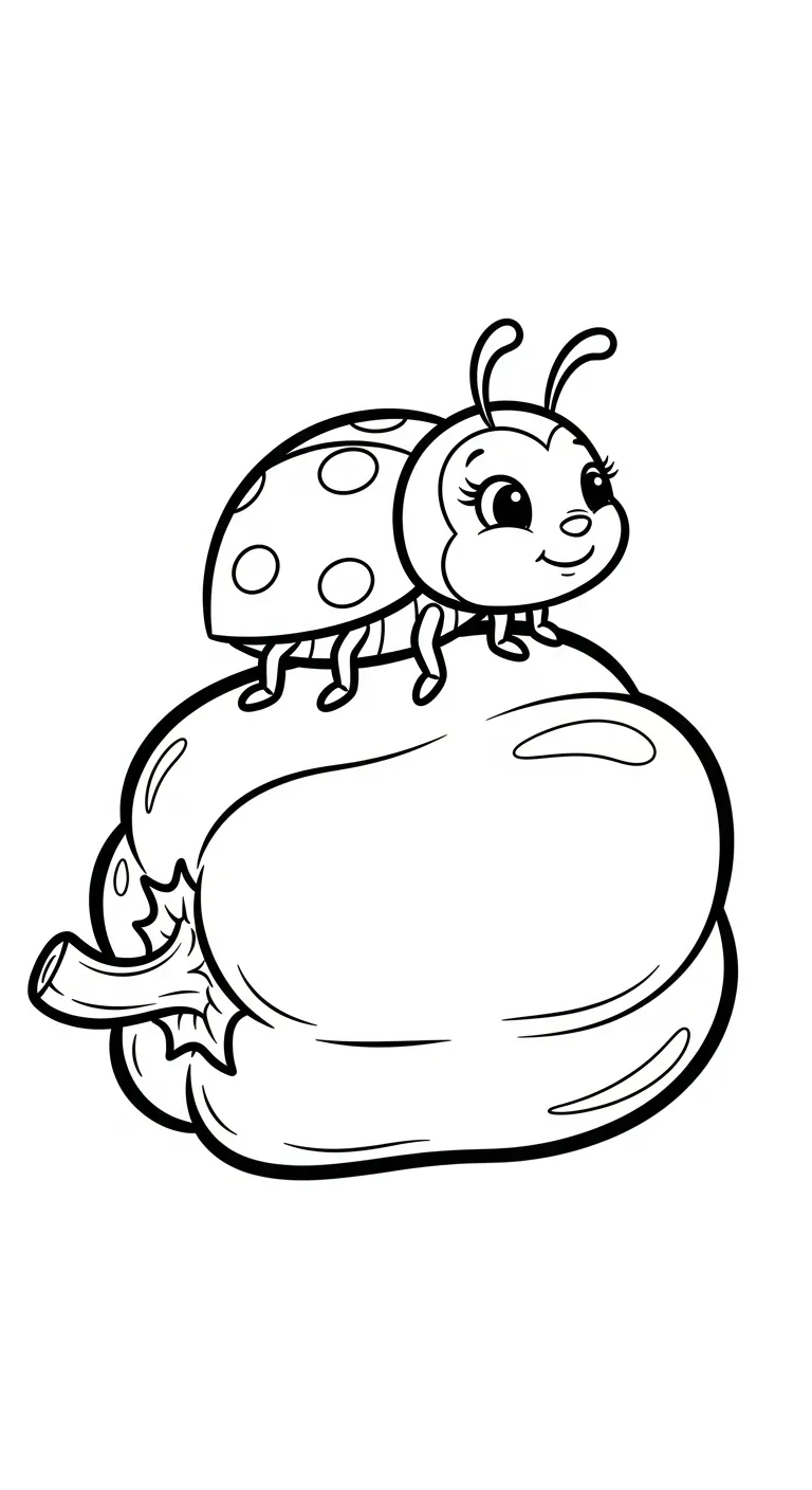 coloriage Poivron pour enfant de 2 ans 1