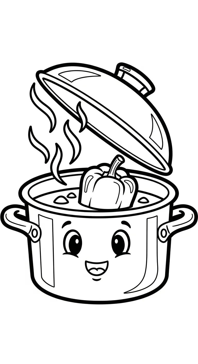 coloriage Poivron pour enfant de 2 ans